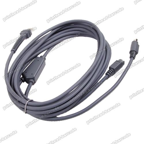 PS2 Keyboard Wedge Cable for Symbol DS3478 Scanner 5M Compatible - Click Image to Close